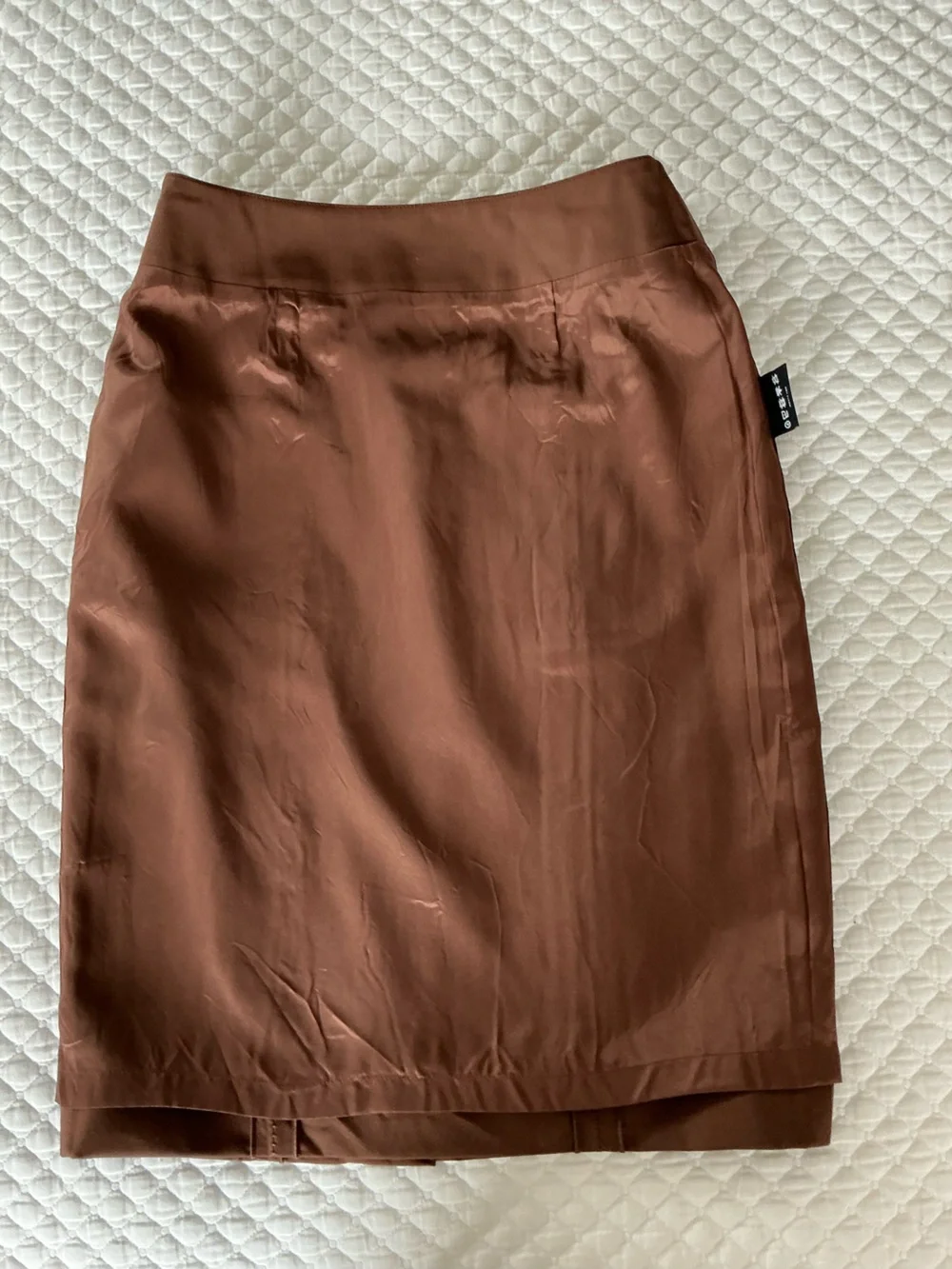Carlisle Wool Brown Tailored Straight Pencil Skirt 2